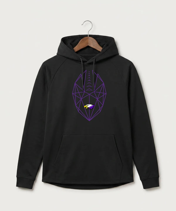 Red Wing High School Football - Black Hoodie - Full Front