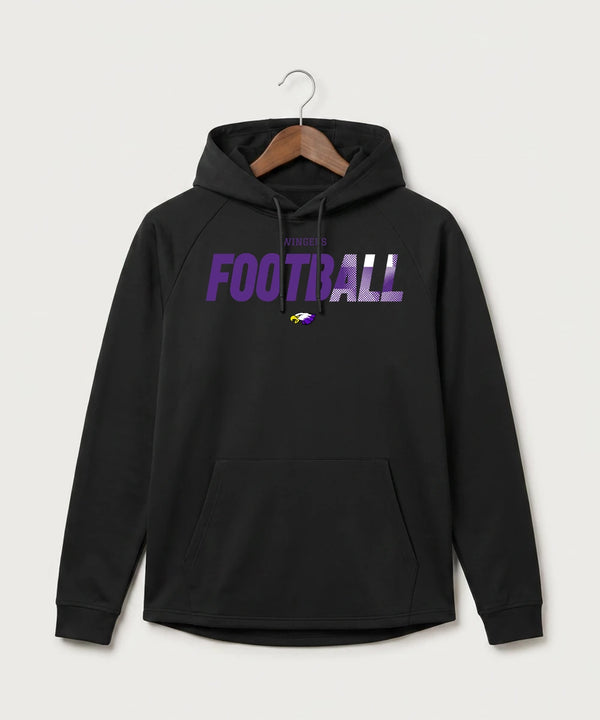 Red Wing High School Football - Black Hoodie - Full Front