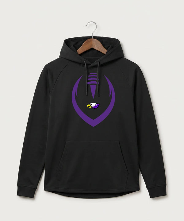 Red Wing High School Football - Black Hoodie - Full Front