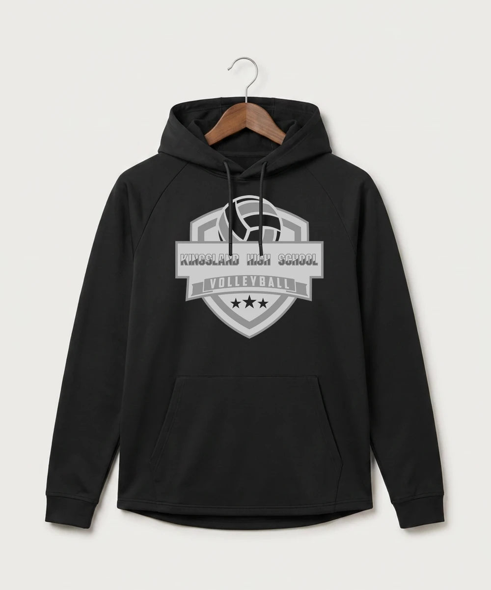 Kingsland High School Volleyball (Girls) - Black Hoodie - Full Front