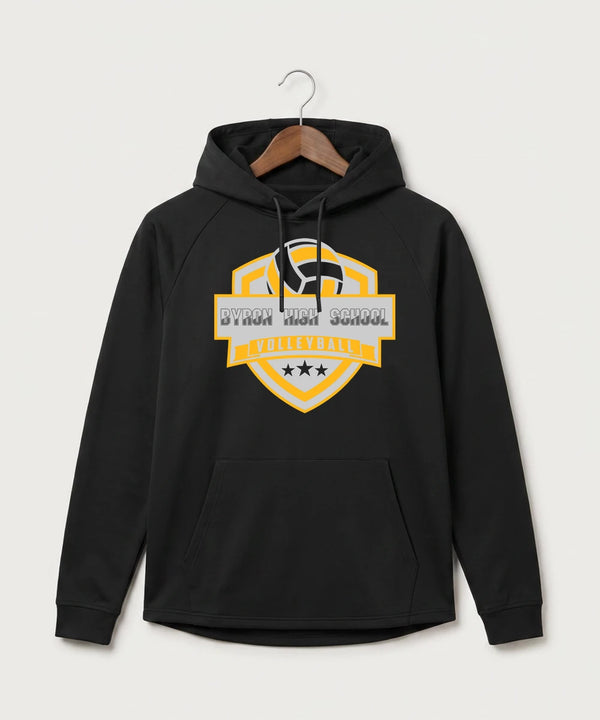 Byron High School Volleyball (Girls) - Black Hoodie - Full Front