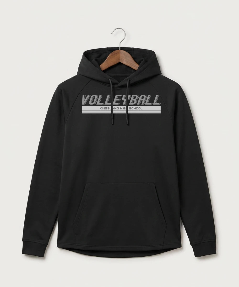 Kingsland High School Volleyball (Girls) - Black Hoodie - Full Front