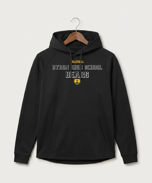 Byron High School Volleyball (Girls) - Black Hoodie - Full Front