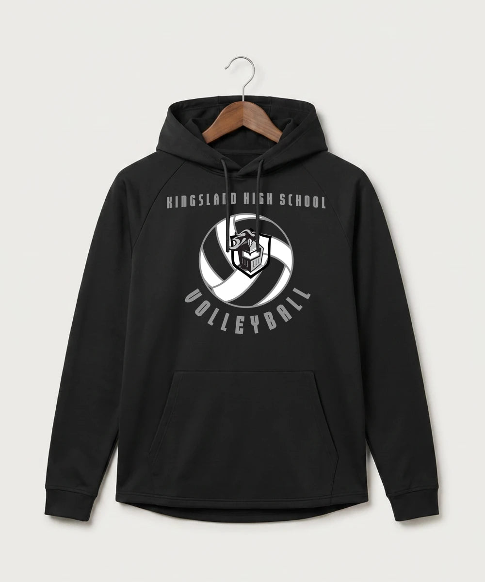 Kingsland High School Volleyball (Girls) - Black Hoodie - Full Front