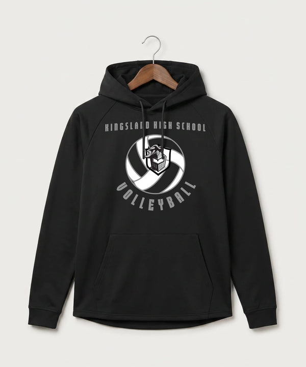 Kingsland High School Volleyball (Girls) - Black Hoodie - Full Front