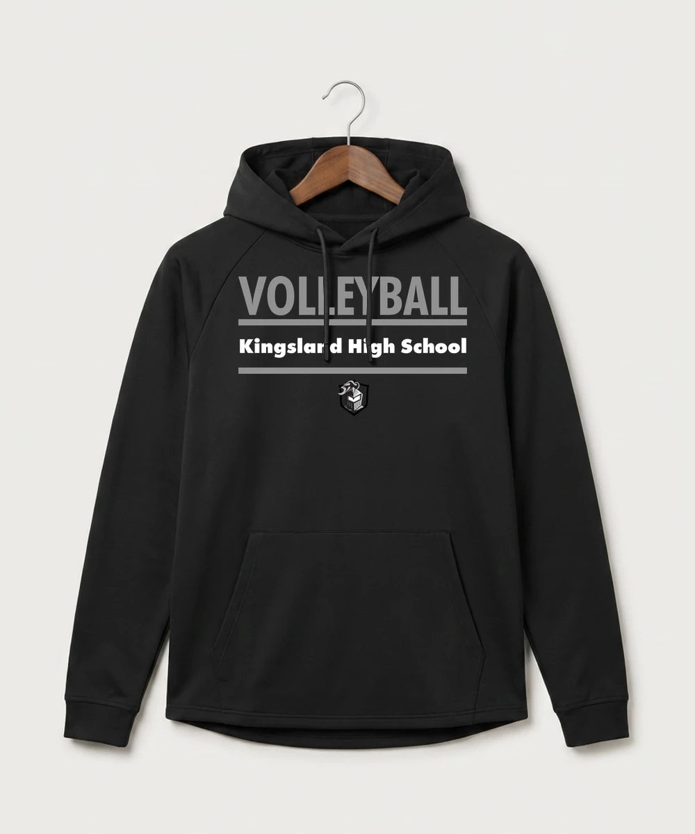Kingsland High School Volleyball (Girls) - Black Hoodie - Full Front