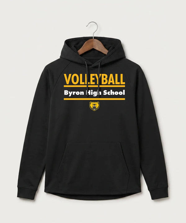 Byron High School Volleyball (Girls) - Black Hoodie - Full Front