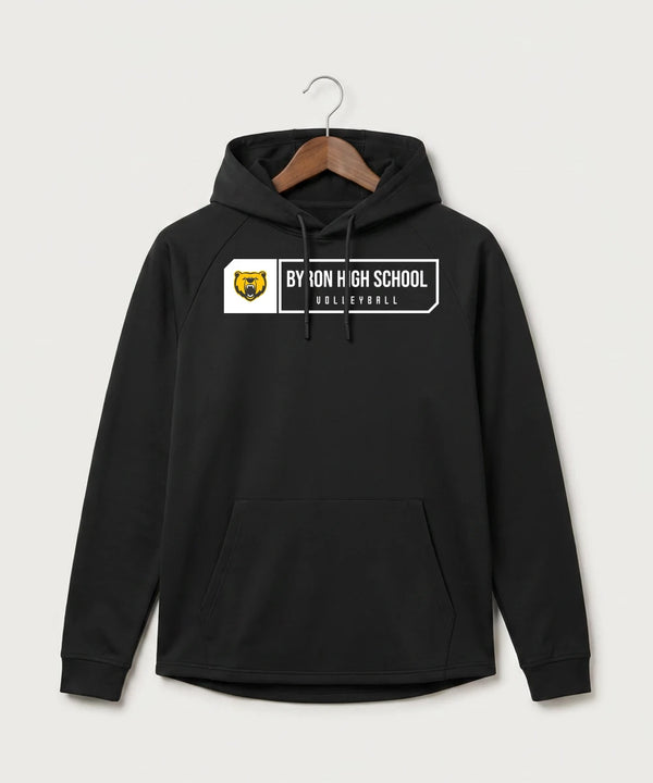 Byron High School Volleyball (Girls) - Black Hoodie - Full Front