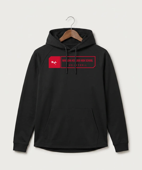 Wabasha Kellogg High School Volleyball (Girls) - Black Hoodie - Full Front