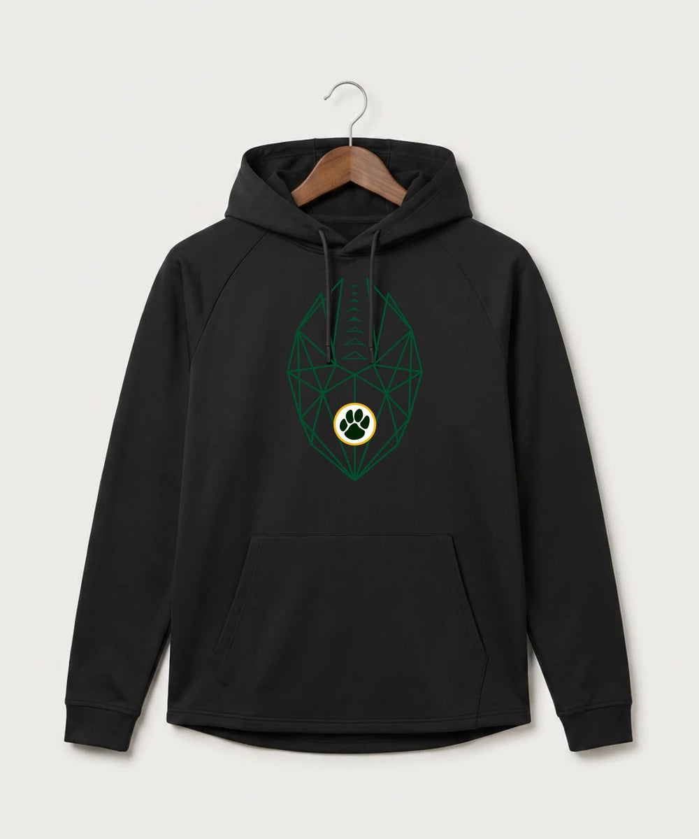 Ashwaubenon High School Football (Boys) (Sandbox) - Black Hoodie - Full Front