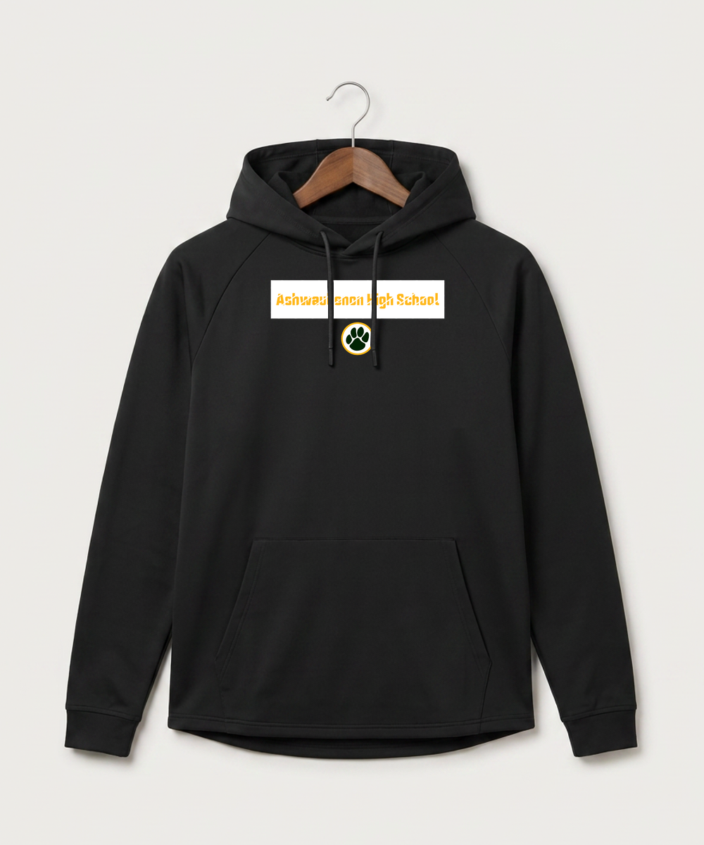 Ashwaubenon High School General (Sandbox) - Black Hoodie - Full Front