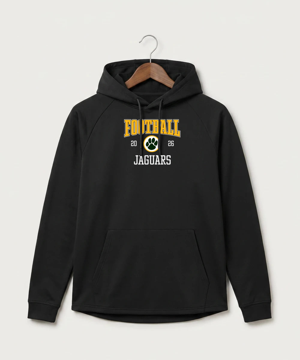 Ashwaubenon High School Football (Sandbox) - Black Hoodie - Full Front