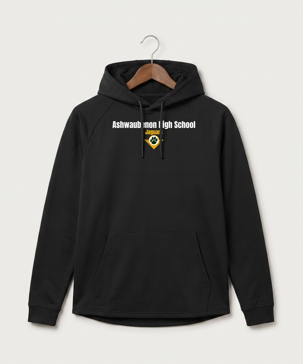 Ashwaubenon High School General (Sandbox) - Black Hoodie - Full Front