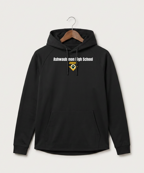 Ashwaubenon High School General (Sandbox) - Black Hoodie - Full Front