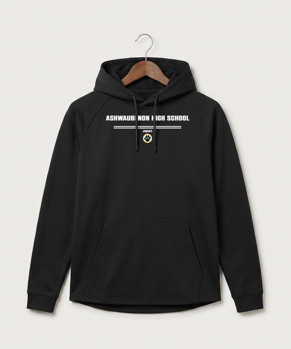 Ashwaubenon High School General (Sandbox) - Black Hoodie - Full Front