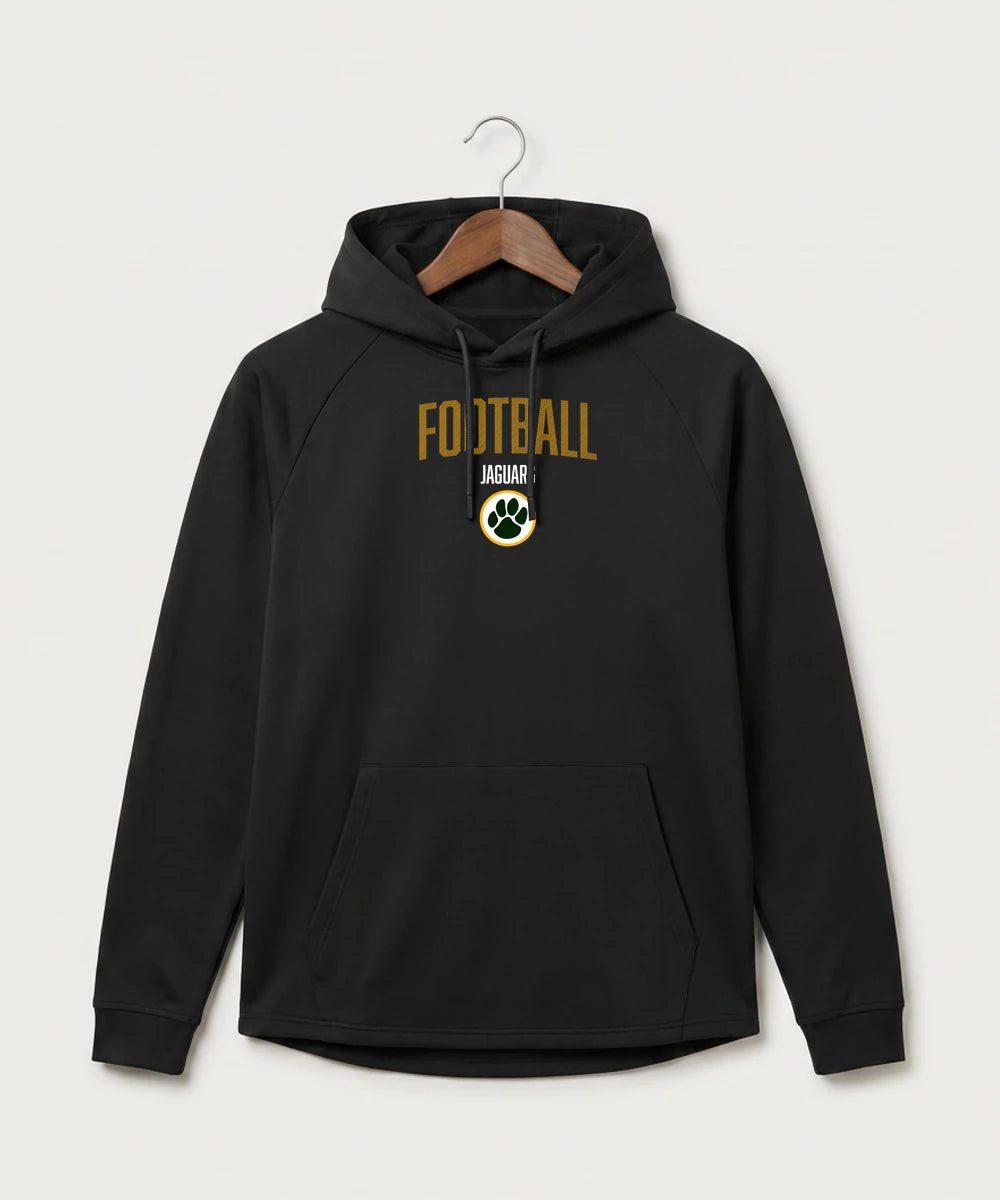 Ashwaubenon High School Football (Sandbox) - Black Hoodie - Full Front
