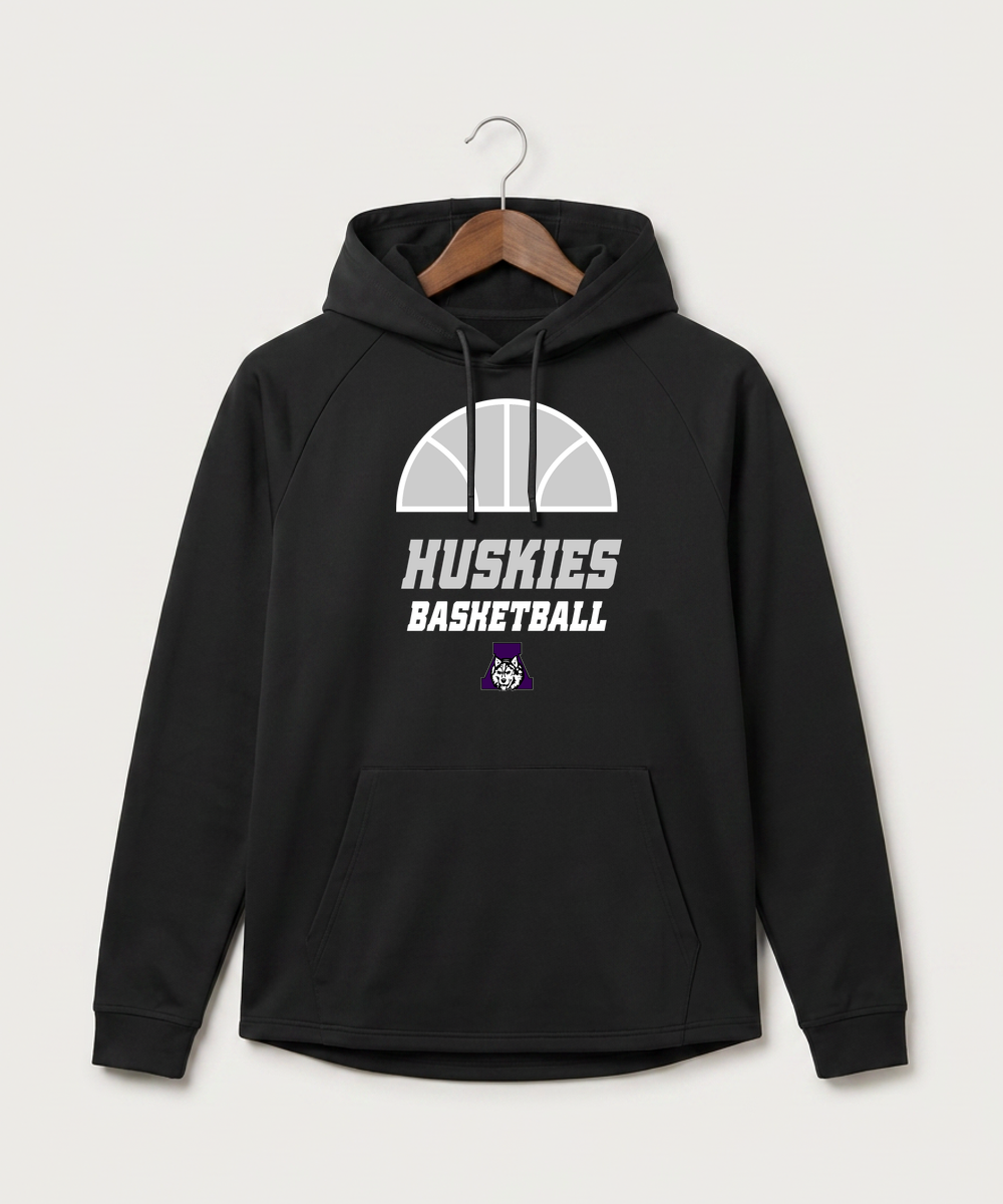 Albany High School Basketball (Boys) - Black Hoodie - Full Front