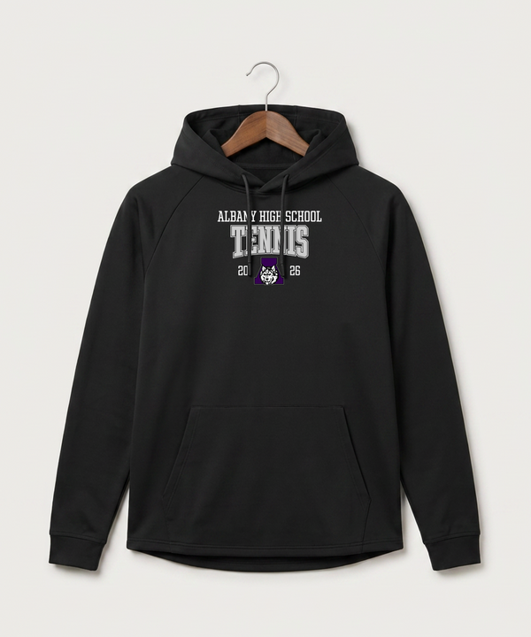 Albany High School Tennis (Boys) - Black Hoodie - Full Front
