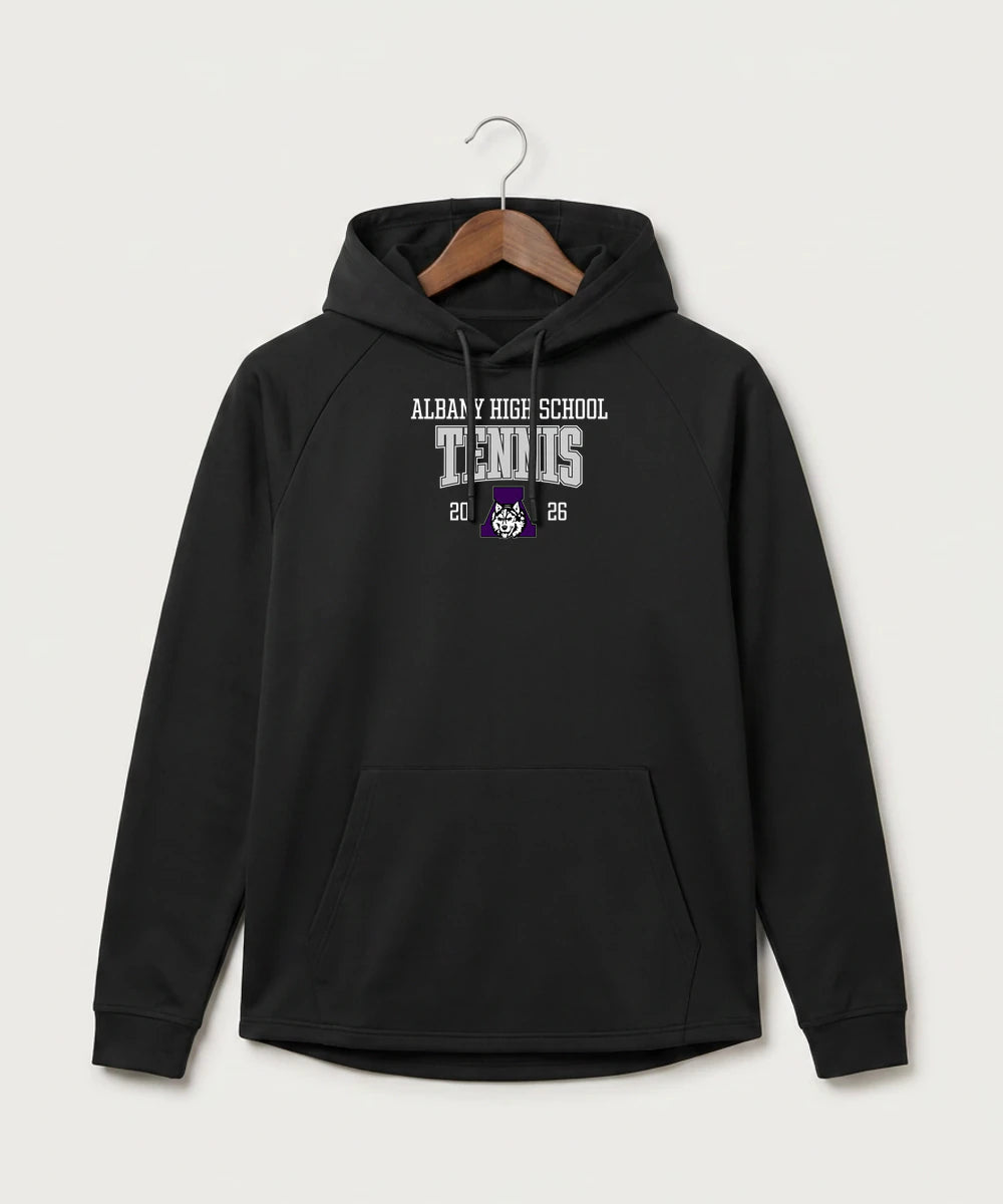 Albany High School Tennis (Boys) - Black Hoodie - Full Front