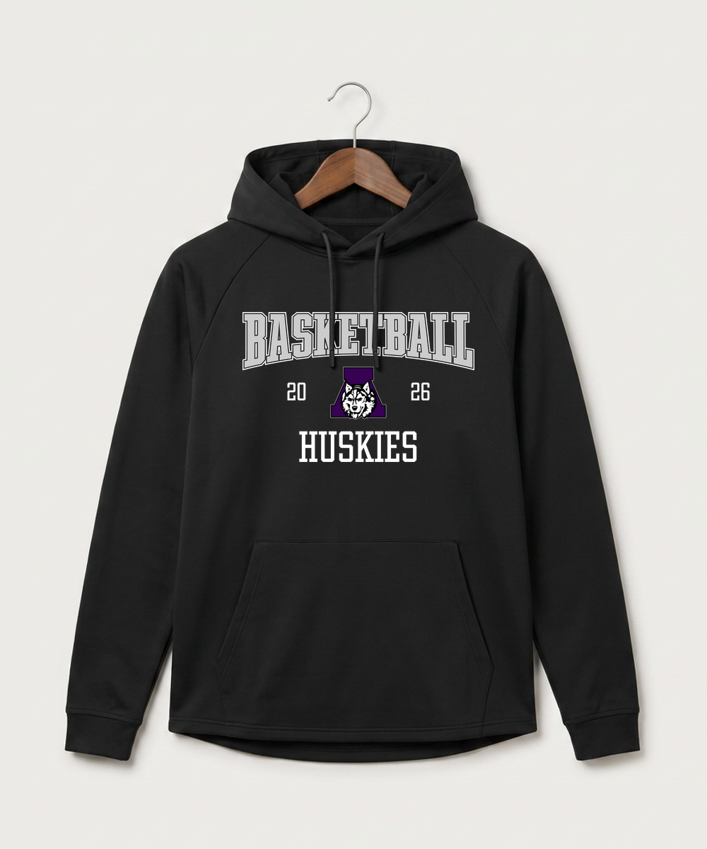 Albany High School Basketball (Boys) - Black Hoodie - Full Front