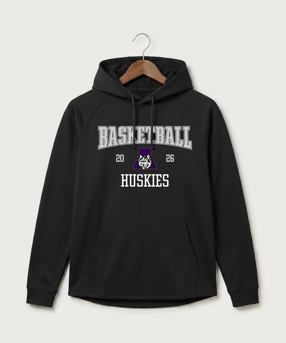 Albany High School Basketball (Boys) - Black Hoodie - Full Front