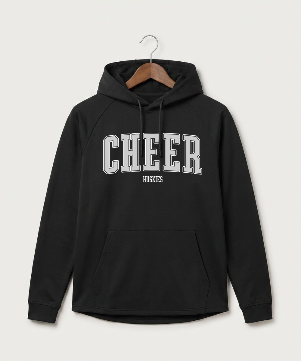Albany High School Cheerleading - Black Hoodie - Full Front