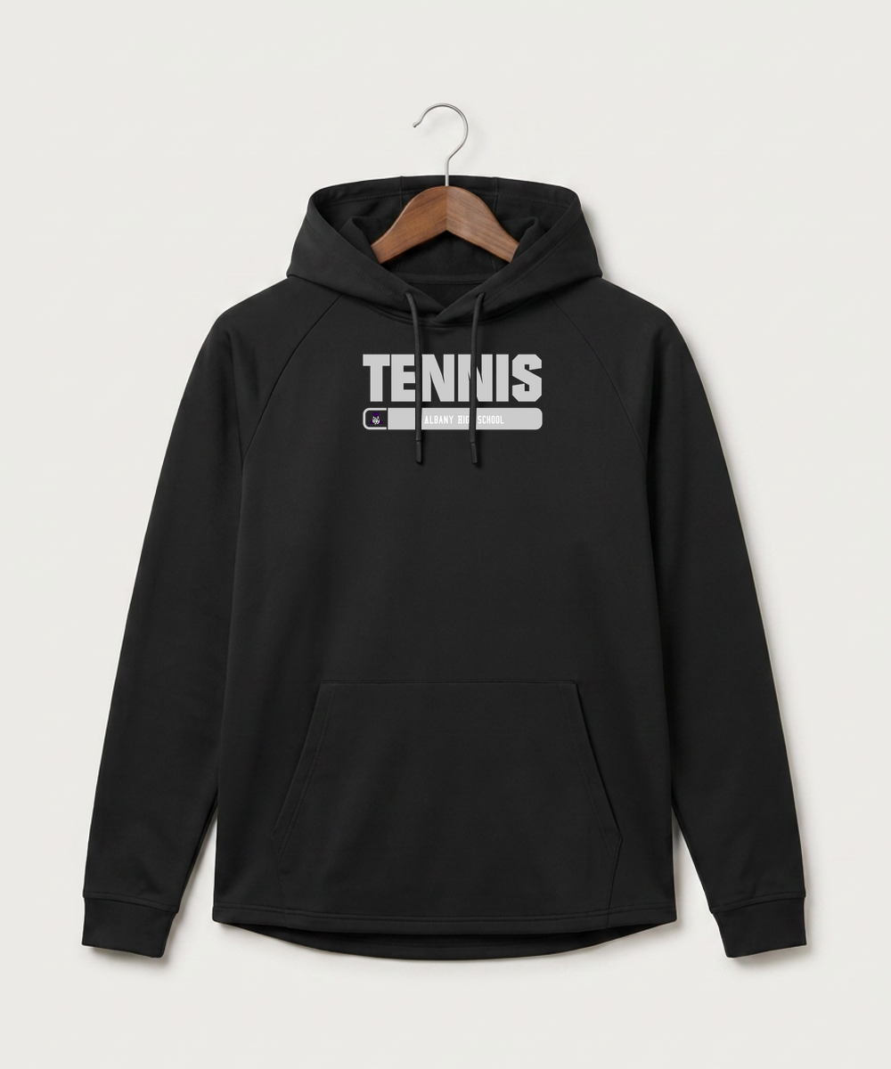Albany High School Tennis (Boys) - Black Hoodie - Full Front
