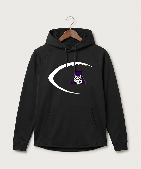 Albany High School Football (Boys) - Black Hoodie - Full Front