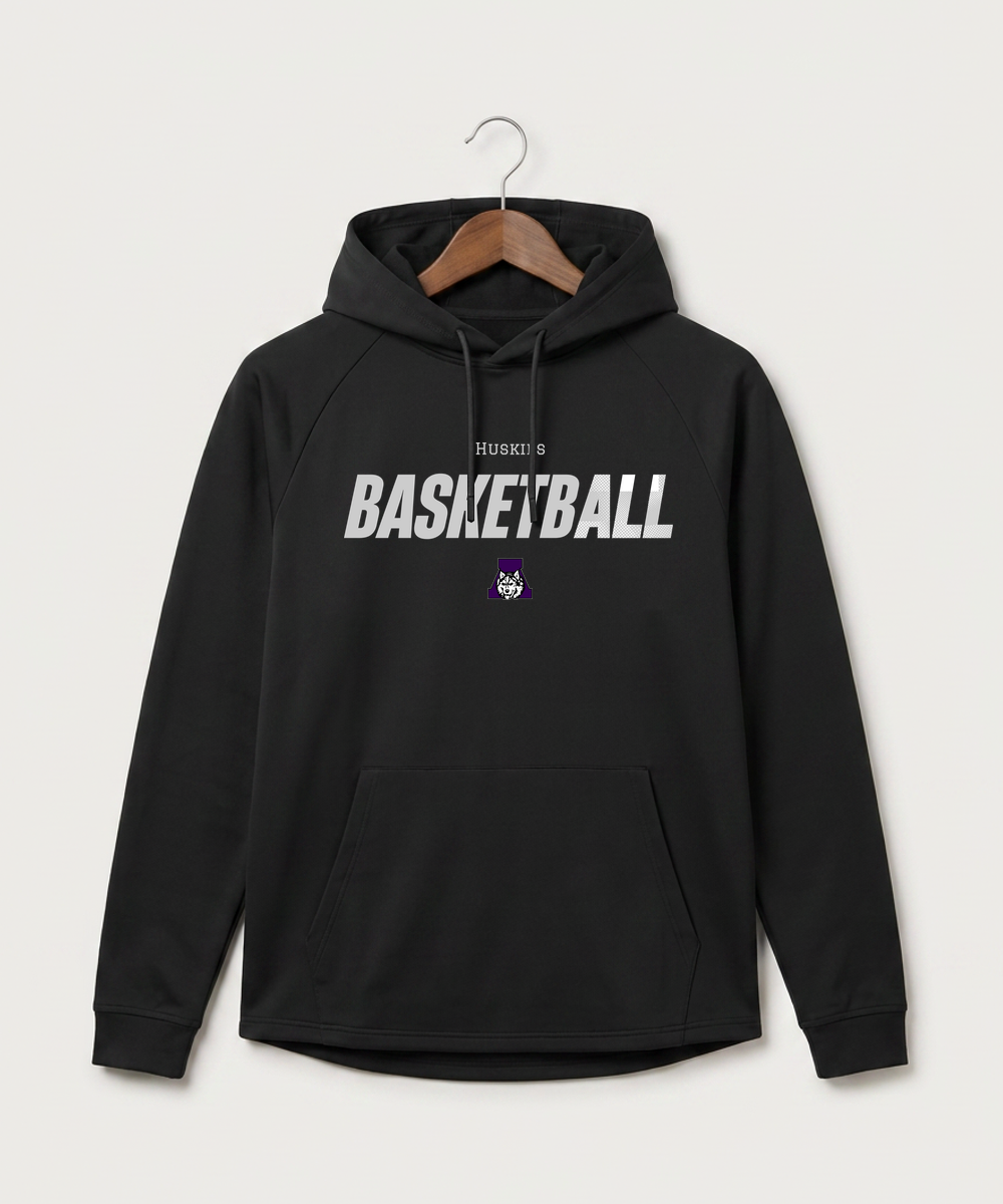 Albany High School Basketball (Boys) - Black Hoodie - Full Front