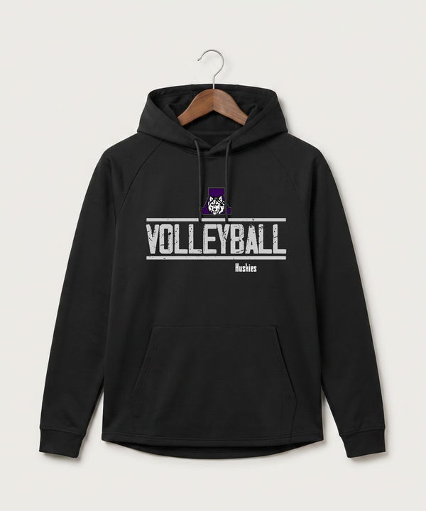 Albany High School Volleyball (Girls) - Black Hoodie - Full Front