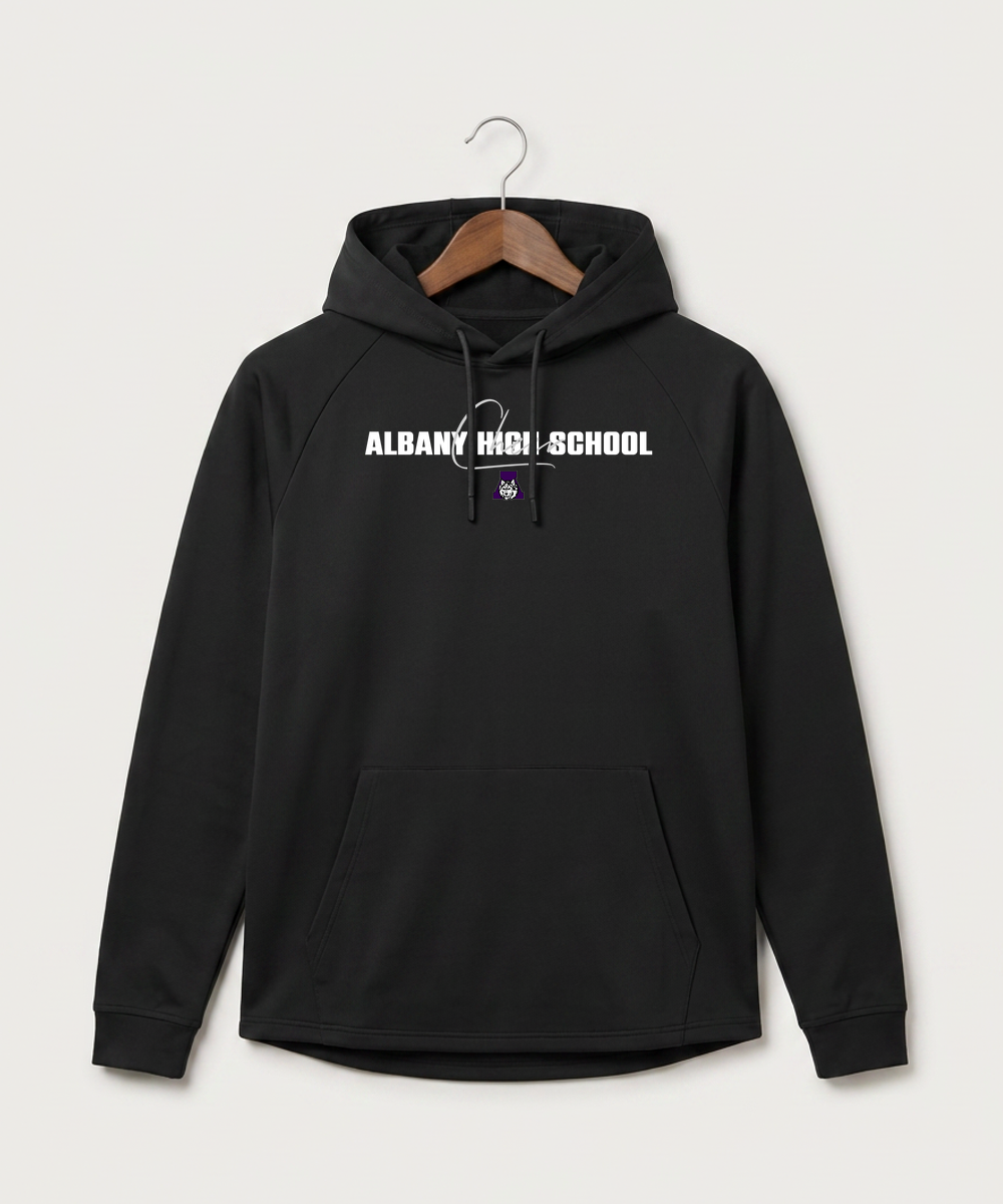 Albany High School Cheerleading - Black Hoodie - Full Front