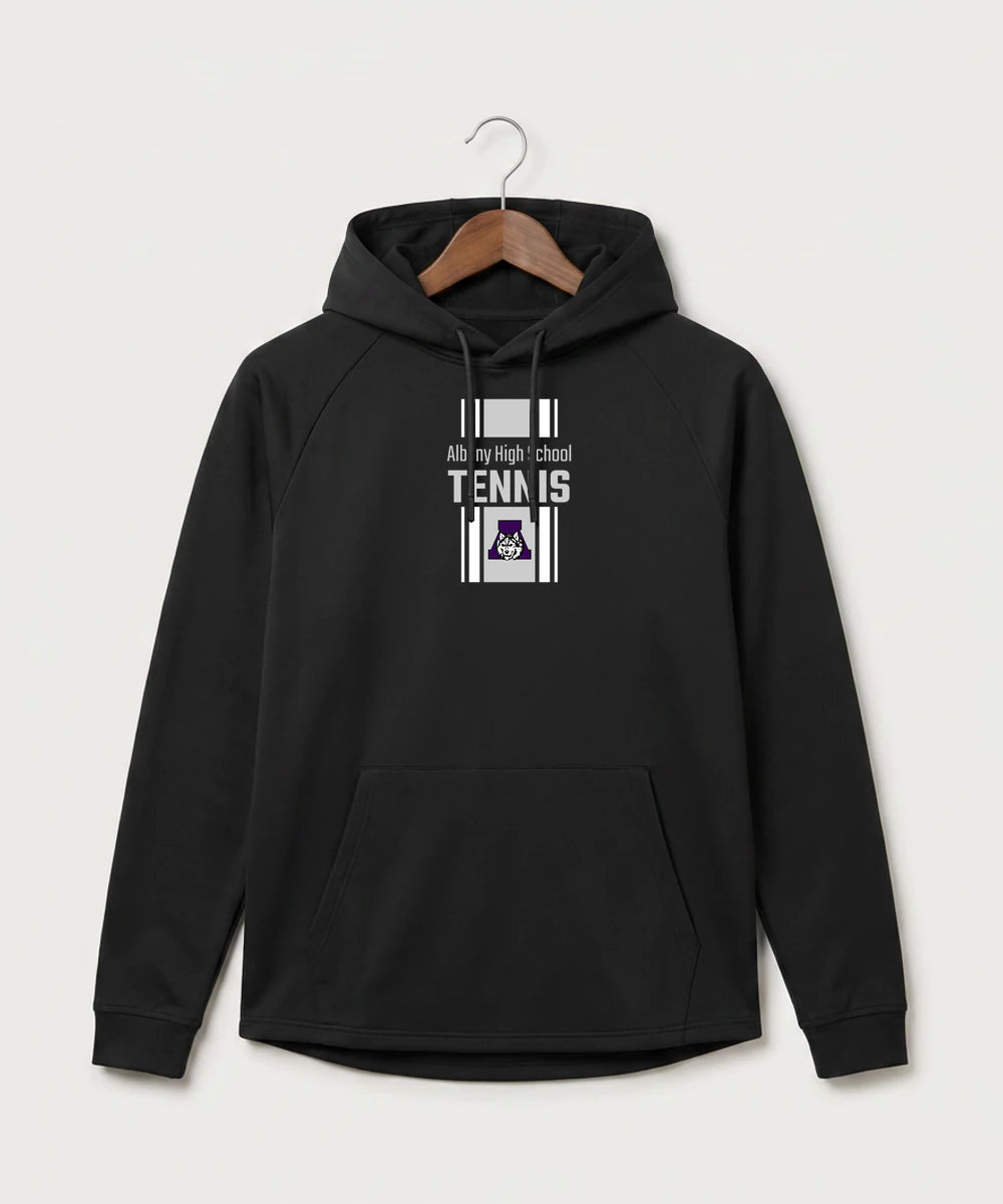 Albany High School Tennis (Boys) - Black Hoodie - Full Front