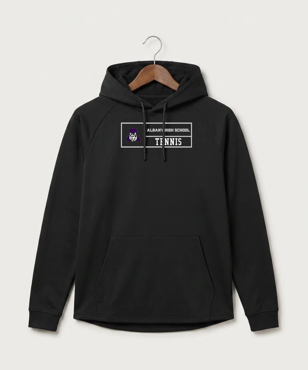Albany High School Tennis (Boys) - Black Hoodie - Full Front