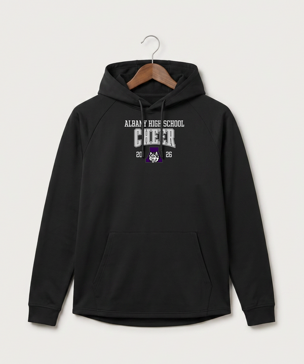 Albany High School Cheerleading - Black Hoodie - Full Front