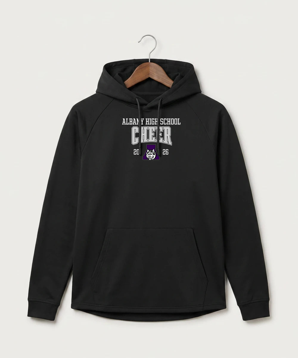 Albany High School Cheerleading - Black Hoodie - Full Front