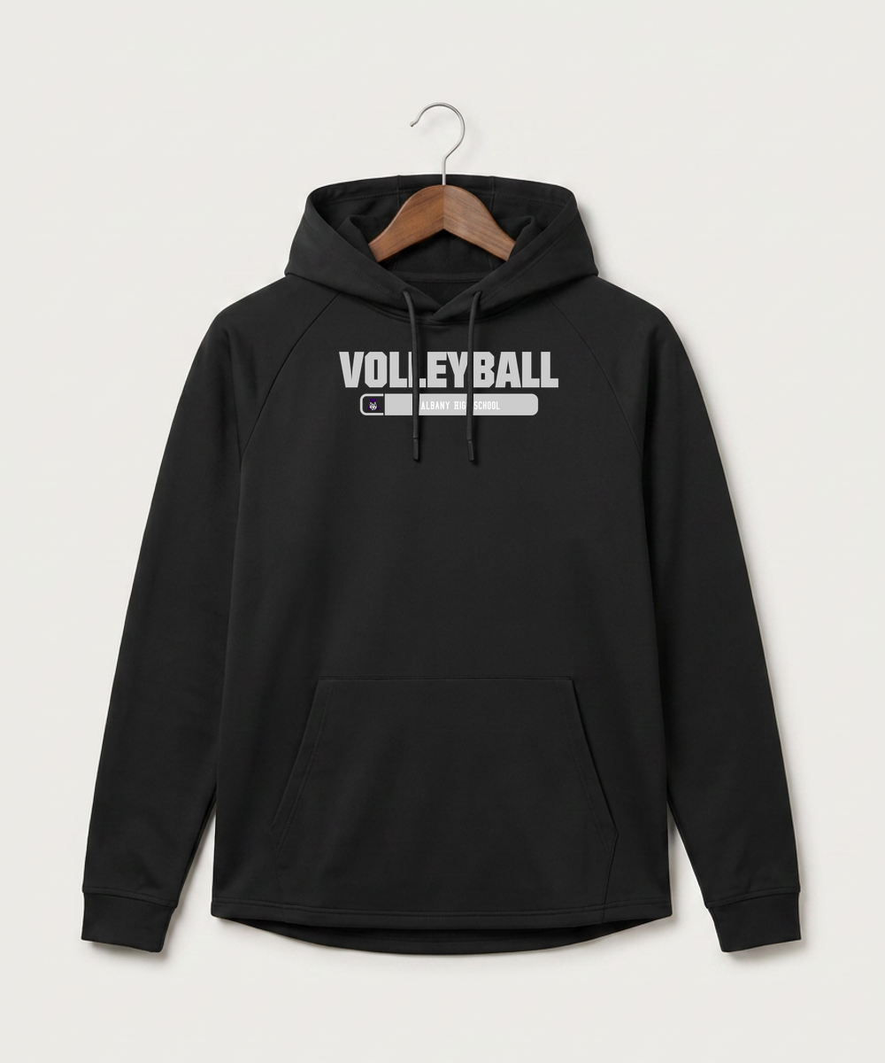 Albany High School Volleyball (Girls) - Black Hoodie - Full Front