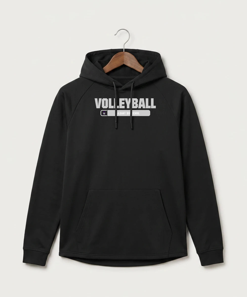 Albany High School Volleyball (Girls) - Black Hoodie - Full Front