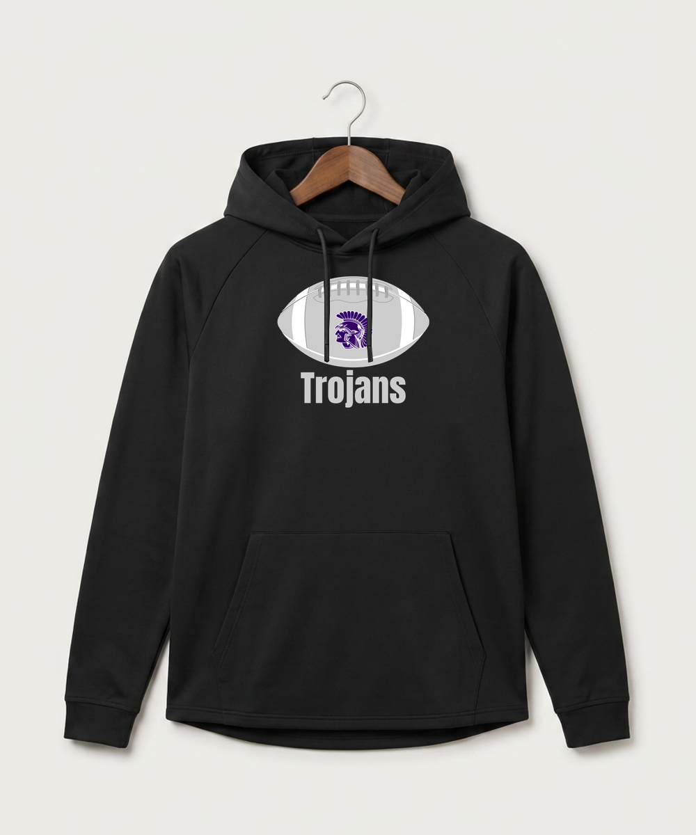 Barnesville High School Football (Boys) - Black Hoodie - Full Front
