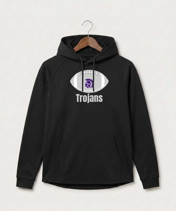 Barnesville High School Football (Boys) - Black Hoodie - Full Front