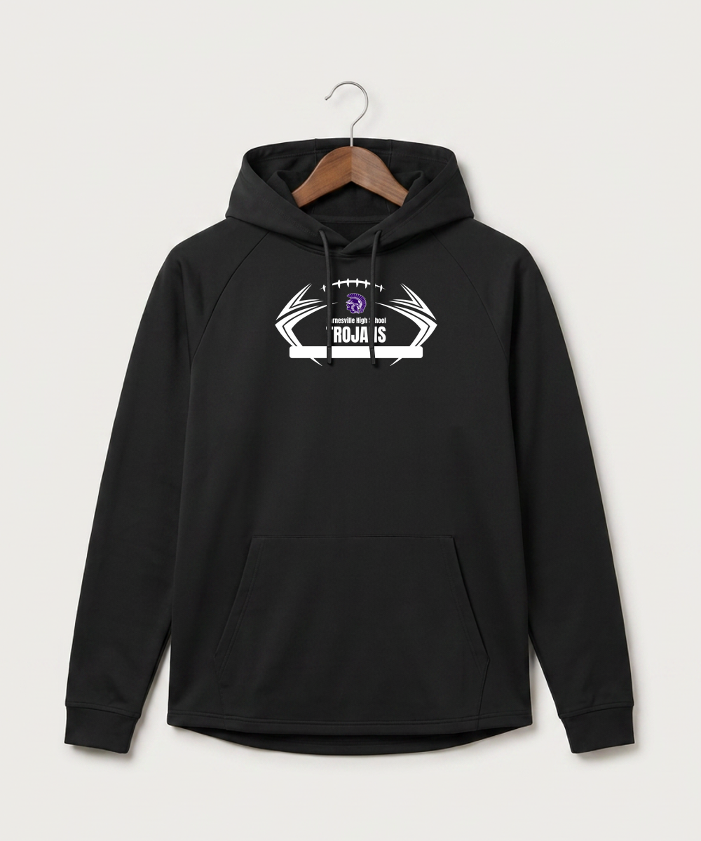 Barnesville High School Football (Boys) - Black Hoodie - Full Front