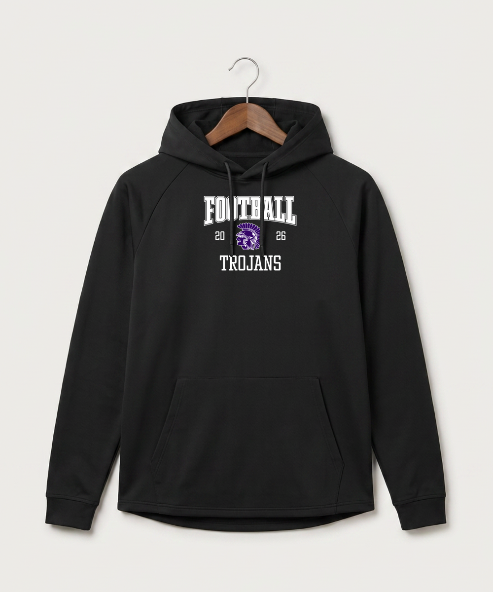 Barnesville High School Football (Boys) - Black Hoodie - Full Front