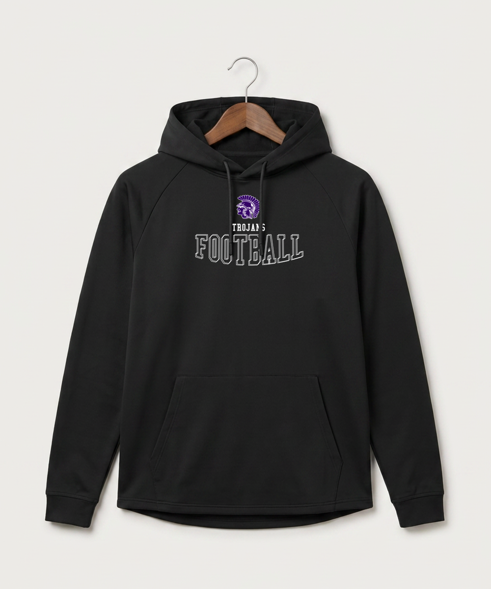 Barnesville High School Football (Boys) - Black Hoodie - Full Front