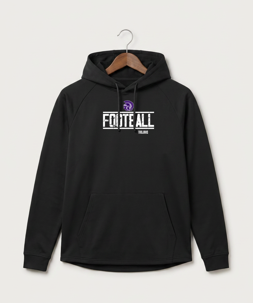 Barnesville High School Football (Boys) - Black Hoodie - Full Front