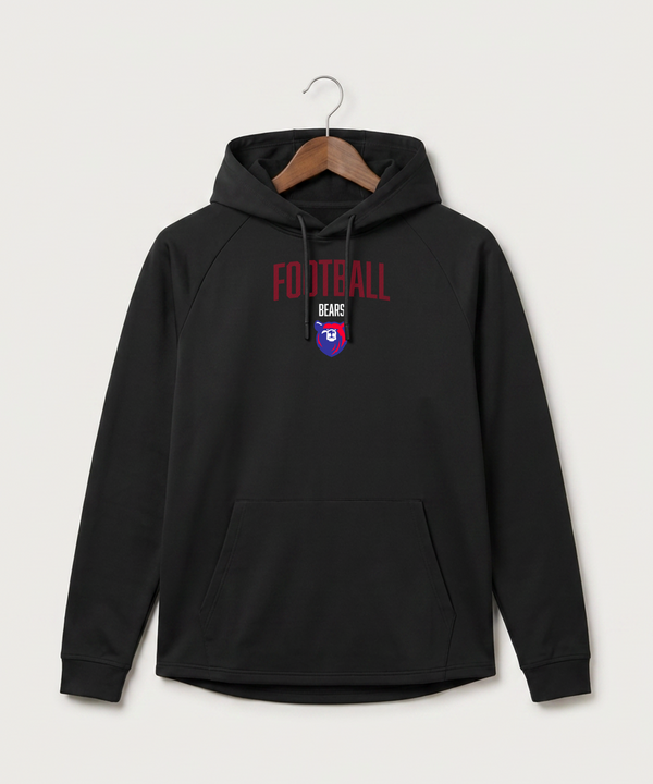 Bertha Hewitt High School Football (Boys) - Black Hoodie - Full Front