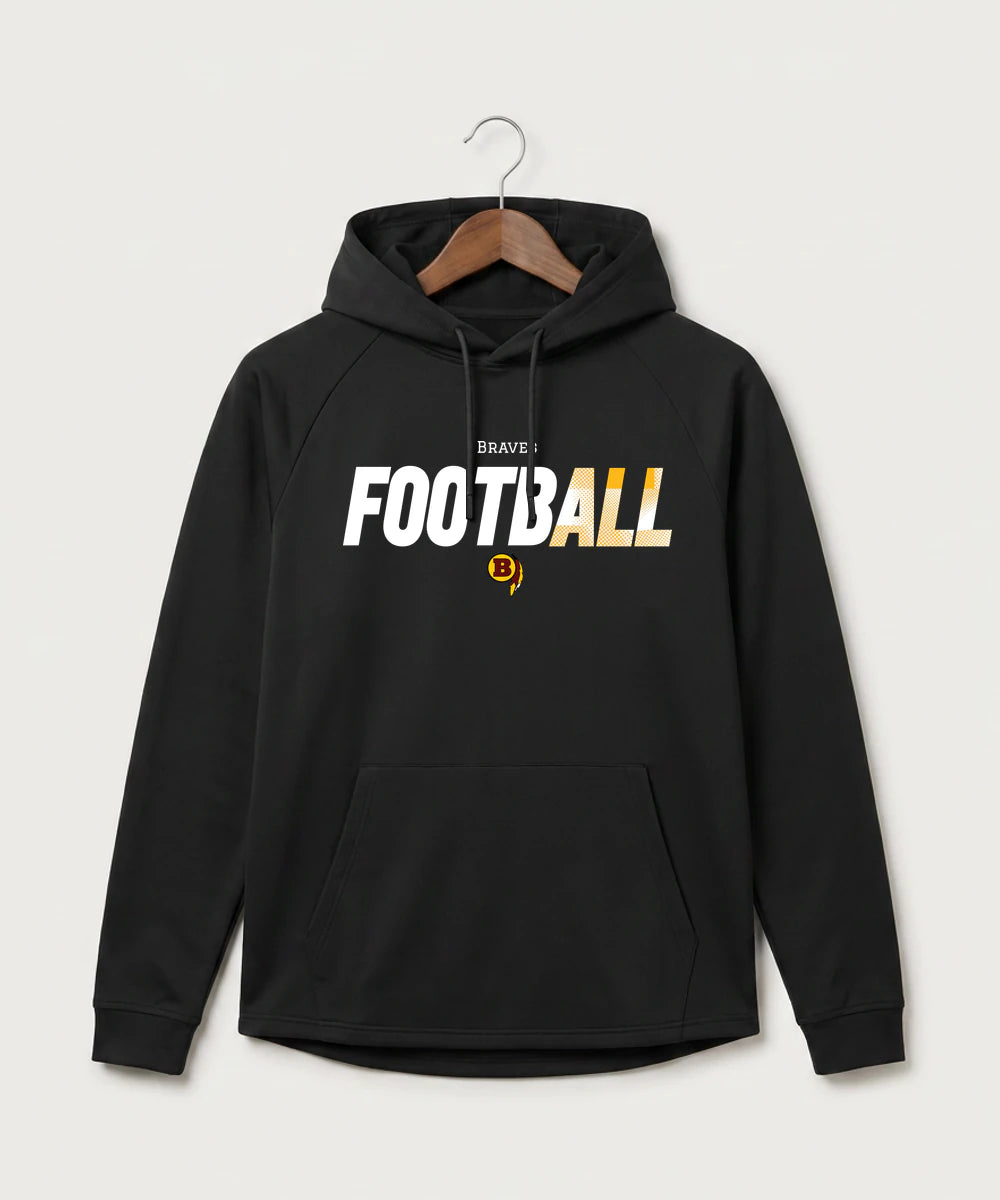 Benson High School Football (Boys) - Black Hoodie - Full Front