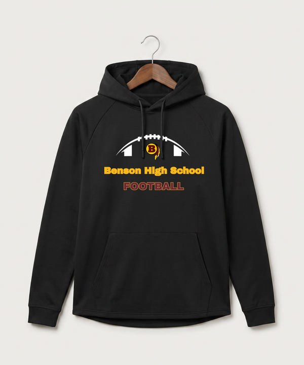 Benson High School Football (Boys) - Black Hoodie - Full Front