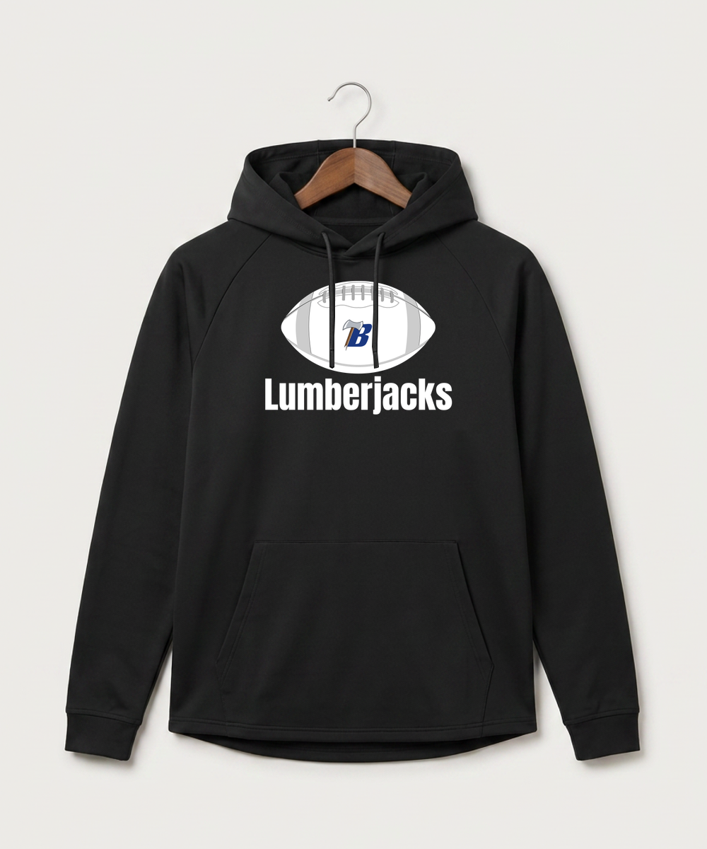 Bemidji High School Football (Boys) - Black Hoodie - Full Front