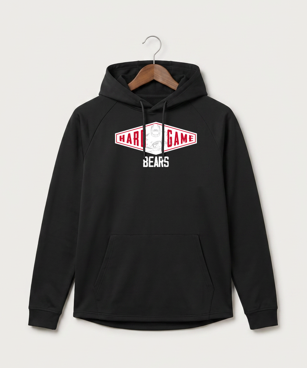 Bertha Hewitt High School Football (Boys) - Black Hoodie - Full Front