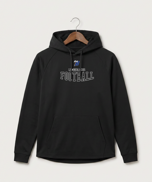Bemidji High School Football (Boys) - Black Hoodie - Full Front