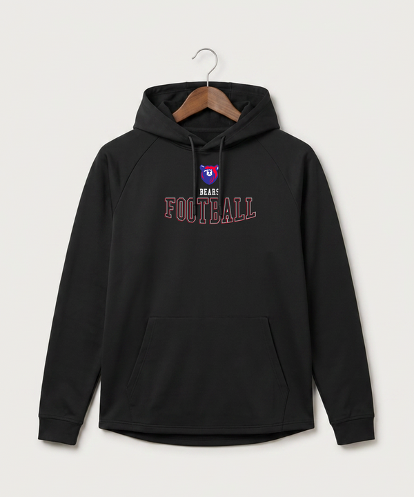 Bertha Hewitt High School Football (Boys) - Black Hoodie - Full Front